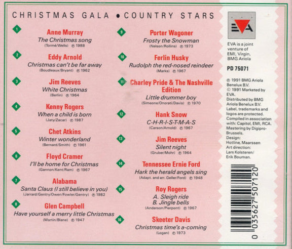 Various - Christmas Gala - Country Stars (CD) 70608 Compact Disc Goede Staat