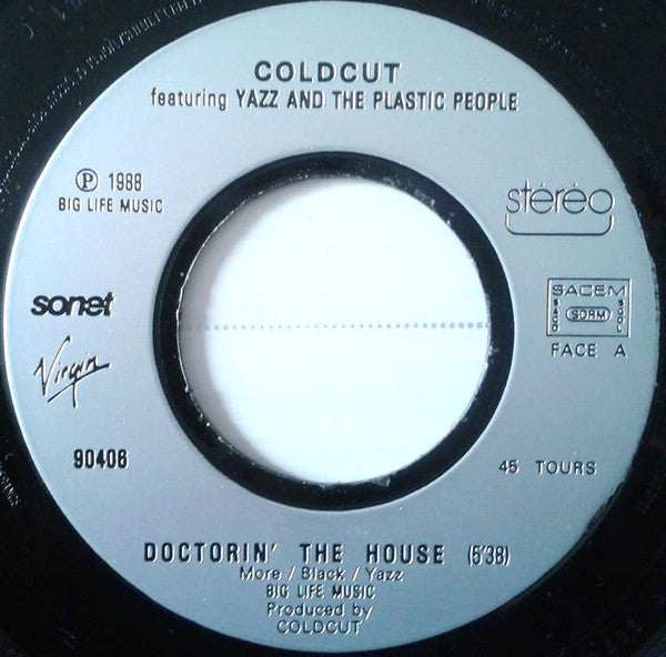 Coldcut Featuring Yazz And The Plastic People - Doctorin' The House 15782 Vinyl Singles Vinyl Goed / Hoes Goed