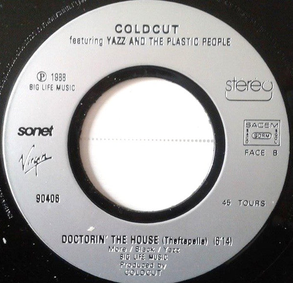 Coldcut Featuring Yazz And The Plastic People - Doctorin' The House 15782 Vinyl Singles Vinyl Goed / Hoes Goed