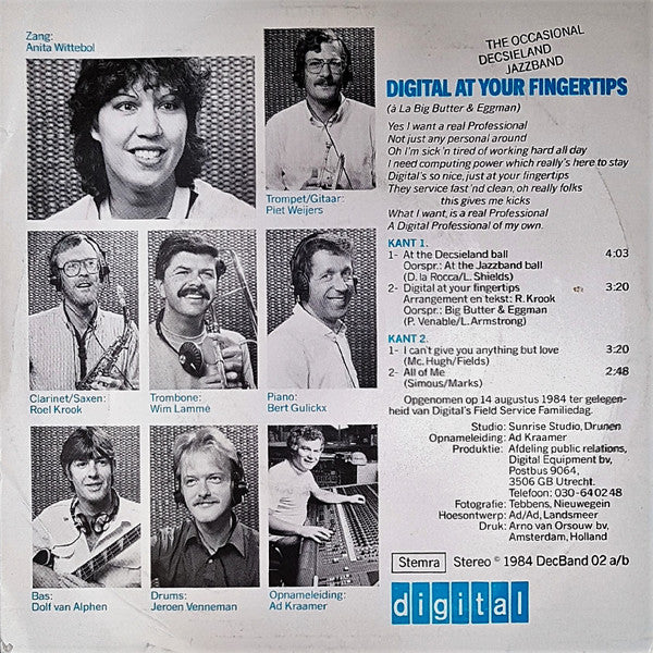 Occasional Decsieland Jazzband - Digital Your Fingertips 14564 Vinyl Singles Vinyl Goed / Hoes Goed