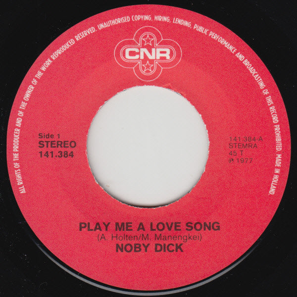 Noby Dick - Play Me A Love Song 29918 Vinyl Singles Vinyl Goed / Hoes Goed