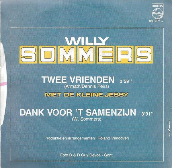 Willy Sommers Met Jessy - 2 Vrienden 43199 Vinyl Singles Vinyl Goed / Hoes Goed