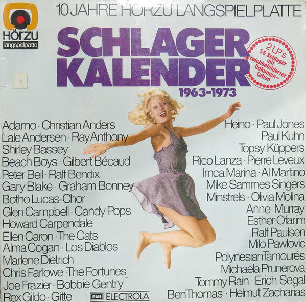 Various - Schlager Kalender 1963-1973 (LP) 50626 Vinyl LP Dubbel Vinyl Goed / Hoes Goed