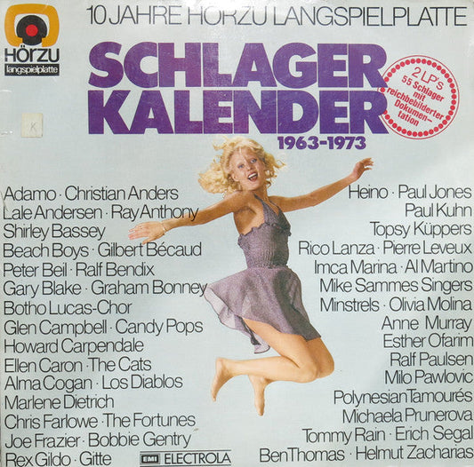 Various - Schlager Kalender 1963-1973 (LP) 50626 Vinyl LP Dubbel Vinyl Goed / Hoes Goed