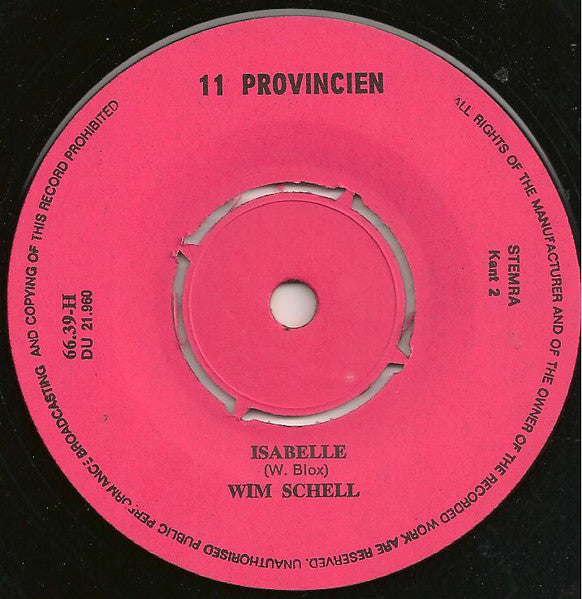 Wim Schell - Espagñola (Speesie Treesie) 34777 Vinyl Singles Vinyl Goed / Hoes Goed