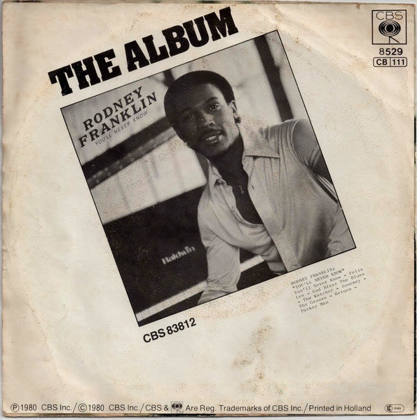 Rodney Franklin - The Groove 40518 Vinyl Singles Vinyl Goed / Hoes Goed