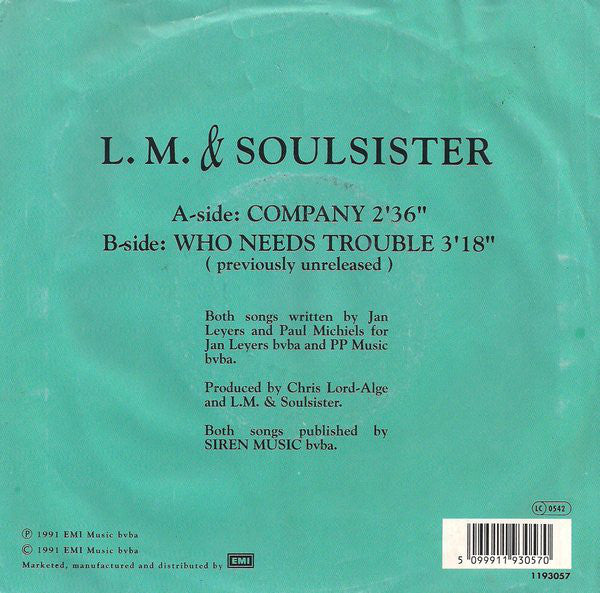 L.M. & Soulsisters - Company 12400b Vinyl Singles B-Keus (B)