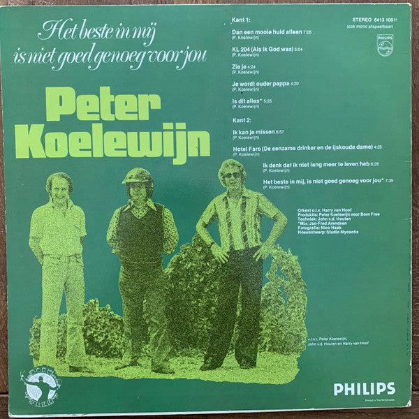 Peter Koelewijn - Het Beste In Mij Is Niet Goed Genoeg Voor Jou (LP) 51245 Vinyl LP Vinyl Goed / Hoes Goed