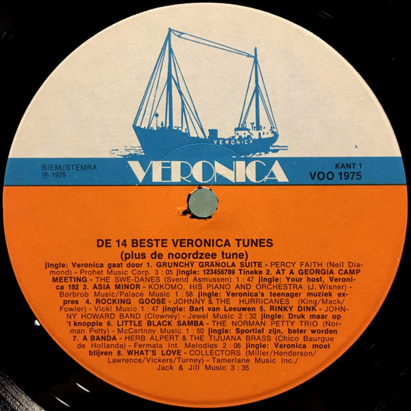 Various - De 15 Beste Veronica Tunes / De Noordzee Tune (LP) 52451 Vinyl LP Vinyl Goed / Hoes Goed