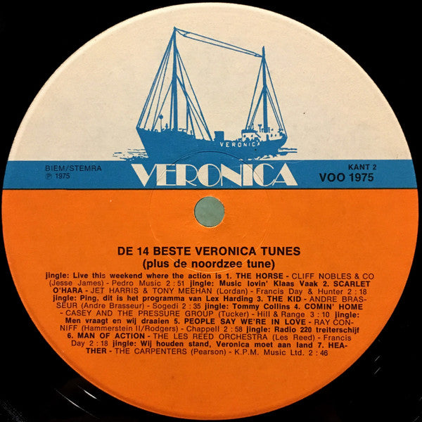 Various - De 15 Beste Veronica Tunes / De Noordzee Tune (LP) 52451 Vinyl LP Vinyl Goed / Hoes Goed