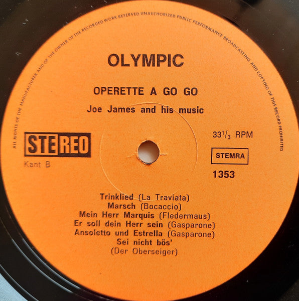 Joe James And His Music - Operette A Gogo (LP) 40791