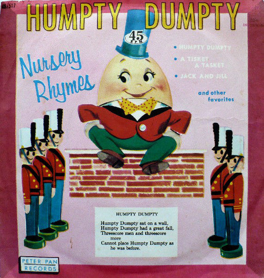 Jack Arthur And The Song Spinners - Humpty Dumpty 24466 Vinyl Singles Vinyl Goed / Hoes Goed