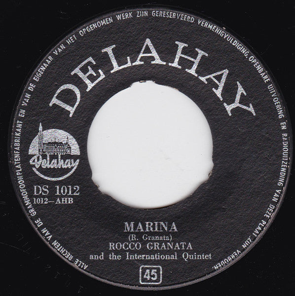 Rocco Granata And The International Quintet - Manuela 24809 Vinyl Singles Vinyl Goed / Hoes Goed