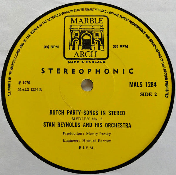 Stan Reynolds und sein Orchester – Niederländische Partylieder in Stereo (LP) 49700
