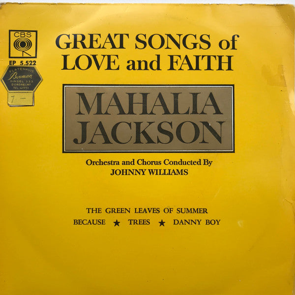 Mahalia Jackson – Great Songs Of Love And Faith 29400 Vinyl Singles EP Vinyl Goed / Hoes Goed