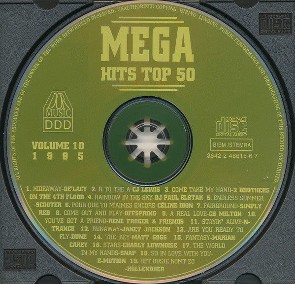 Various - Het Beste Uit De Mega Top 50 Van 1995 Volume 10 (CD) 70640 Compact Disc Goede Staat