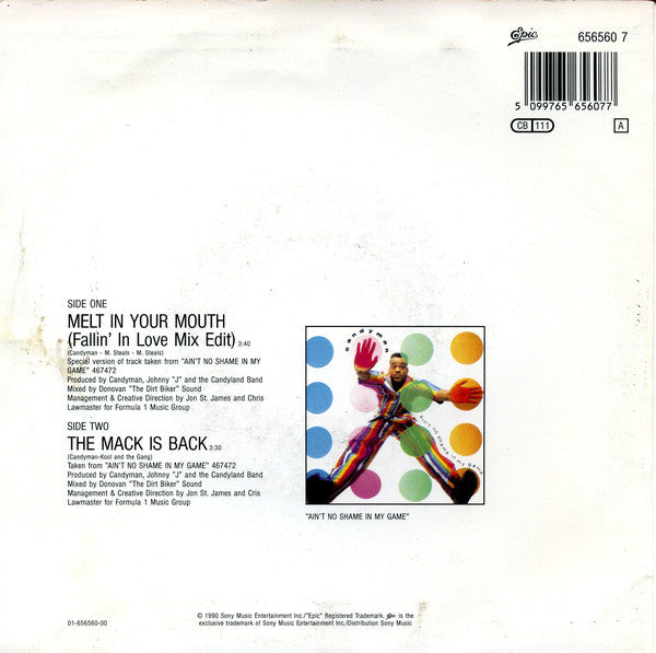 Candyman - Melt In Your Mouth Vinyl Singles Vinyl Zeer Goed / Hoesje Goed "VINYLSINGLES.NL"