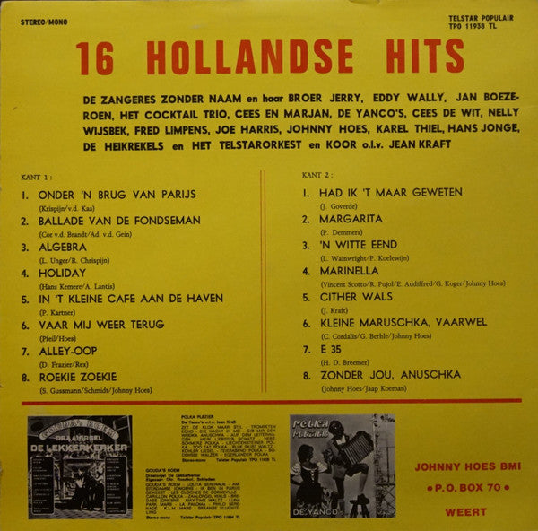 Various - 16 Hollandse Hits (LP) 41102 Vinyl LP Vinyl Goed / Hoes Goed