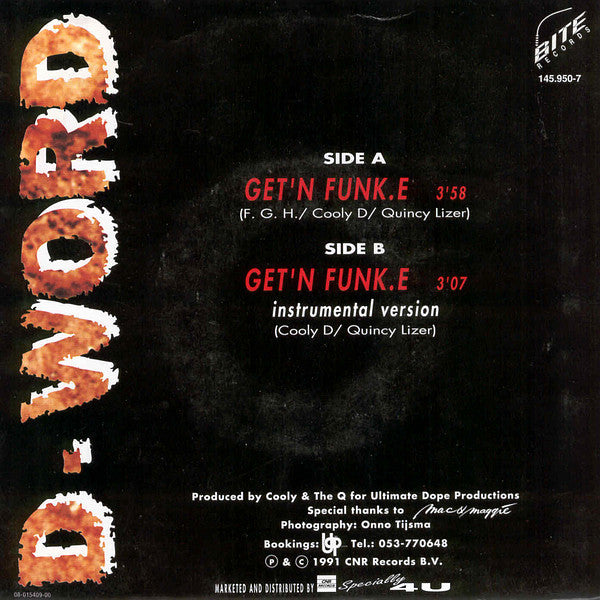 D. Word - Get'n Funk.e 12569 Vinyl Singles Vinyl Goed / Hoes Goed
