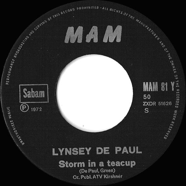 Lynsey de Paul - Sugar Me 18939 Vinyl Singles Vinyl Goed / Hoes Generic