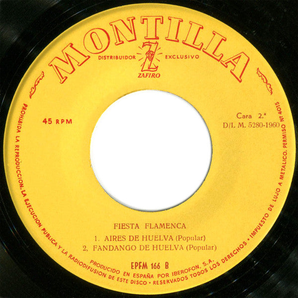 Various - Fiesta Flamenca 13395 Vinyl Singles EP Vinyl Goed / Hoes Goed