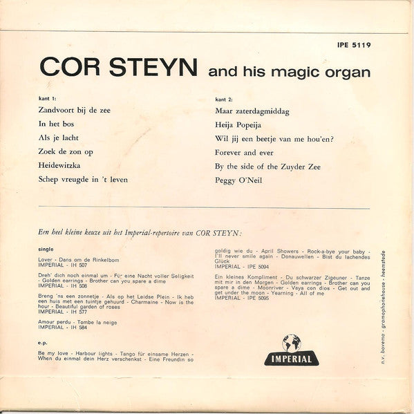 Cor Steyn And His Magic Organ – Marspotpourri 1.2 Walspotpourri 1.2 (EP) 39971