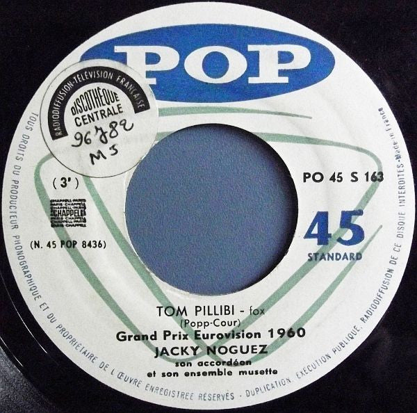 Jacky Noguez - Tom Pillibi 40906 Vinyl Singles Vinyl Goed / Hoes Goed