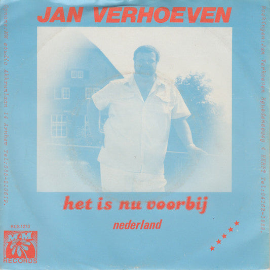 Jan Verhoeven - Het Is Nu Voorbij 35135 Vinyl Singles Vinyl Goed / Hoes Goed