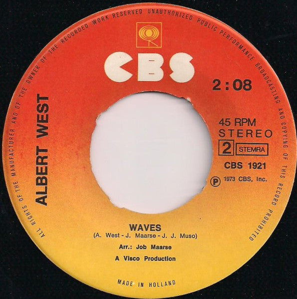 Albert West - Put Your Head On My Shoulder 17678 Vinyl Singles Vinyl Goed / Hoes Goed