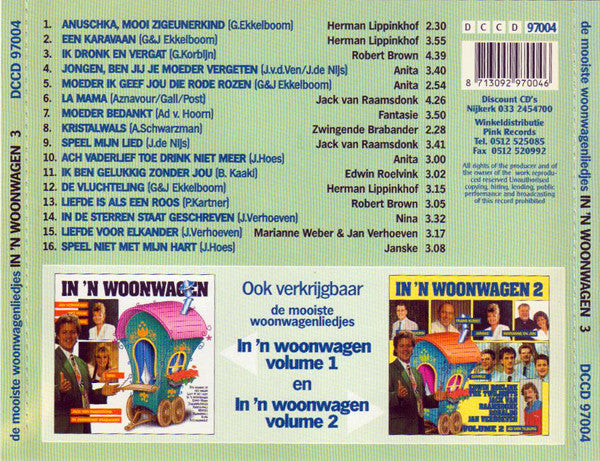 Various - In 'n Woonwagen 3 (CD) Compact Disc Vinyl Goed / Hoes Goed