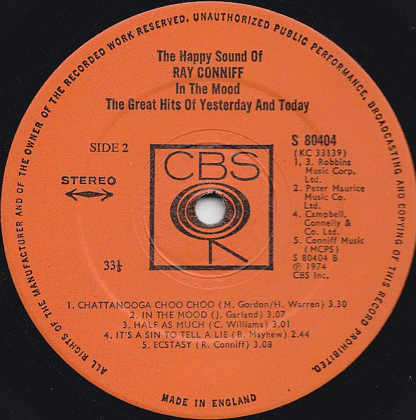 Ray Conniff – The Happy Sound Of Ray Conniff (LP) 42740
