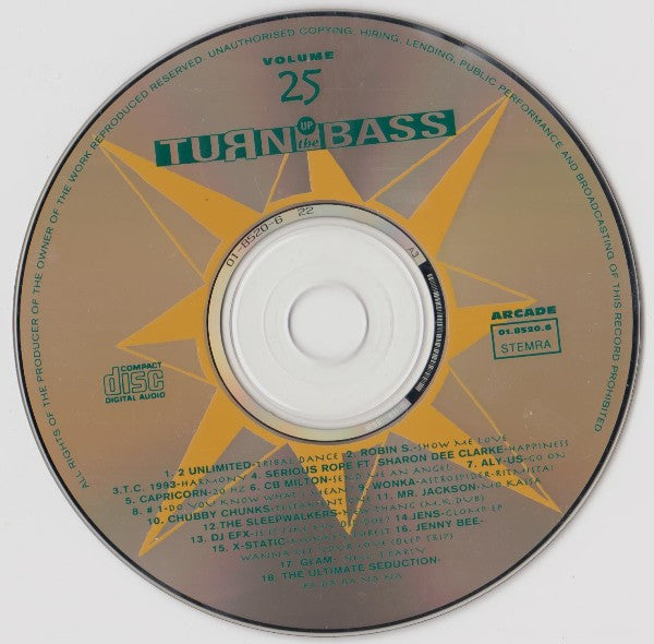 Various - Turn Up The Bass Volume 25 (CD) 70737 Compact Disc Goede Staat