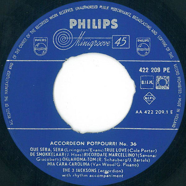 3 Jacksons - The 3 Jacksons 34994 Vinyl Singles EP Vinyl Goed / Hoes Goed