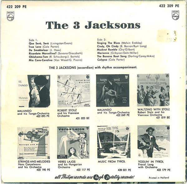 3 Jacksons - The 3 Jacksons 34994 Vinyl Singles EP Vinyl Goed / Hoes Goed