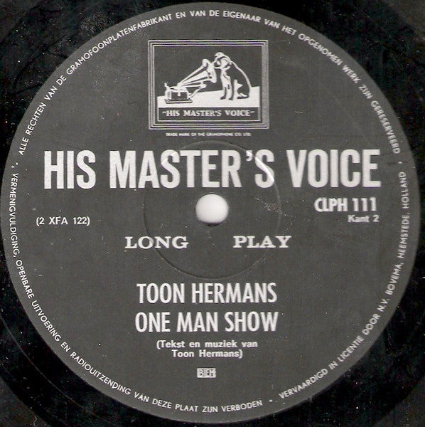 Toon Hermans – One Man Show, aufgenommen im Theater Carré, Amsterdam (LP) 50278