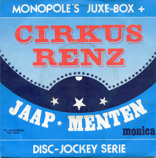 Jaap Menten - Cirkus Renz 25651 Vinyl Singles Vinyl Goed / Hoes Goed