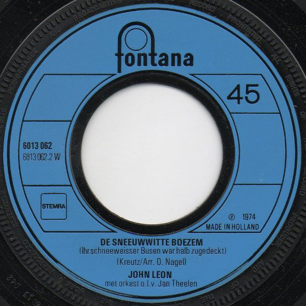 John Leon - Het Was Een Lekker Stuk 13217 Vinyl Singles Vinyl Goed / Hoes Goed