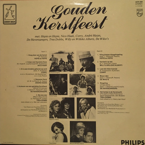 Various - Gouden Kerstfeest (LP) Vinyl LP Vinyl Goed / Hoes Goed