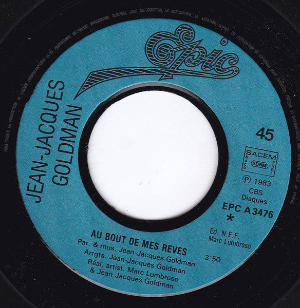 Jean-Jacques Goldman – Au Bout De Mes Rêves 30650