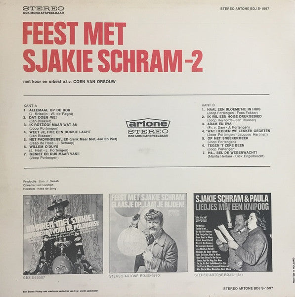 Sjakie Schram - Feest Met Sjakie (LP)