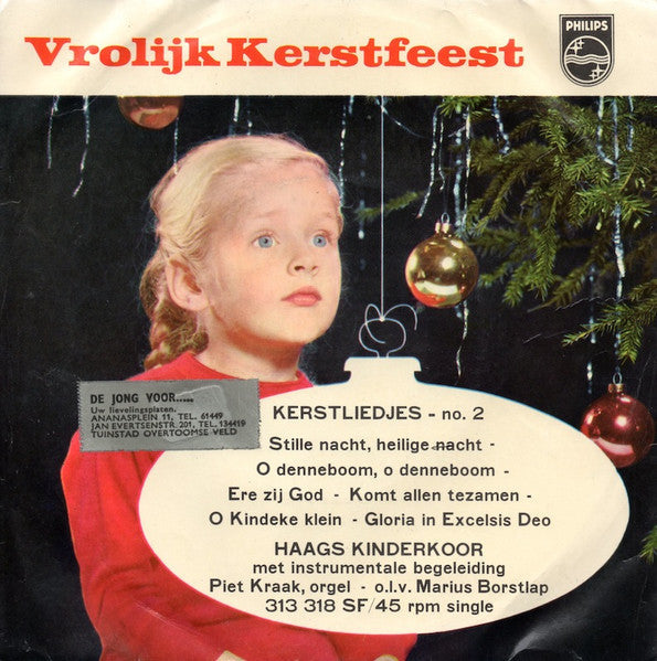 Haags Kinderkoor - Vrolijk Kerstfeest Kerstliedjes No. 2 35114 Vinyl Singles Vinyl Goed / Hoes Goed