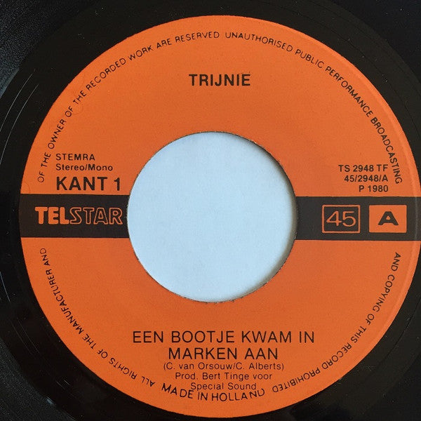Wendy - Een Bootje Kwam In Marken Aan 33330 Vinyl Singles Vinyl Goed / Hoes Goed