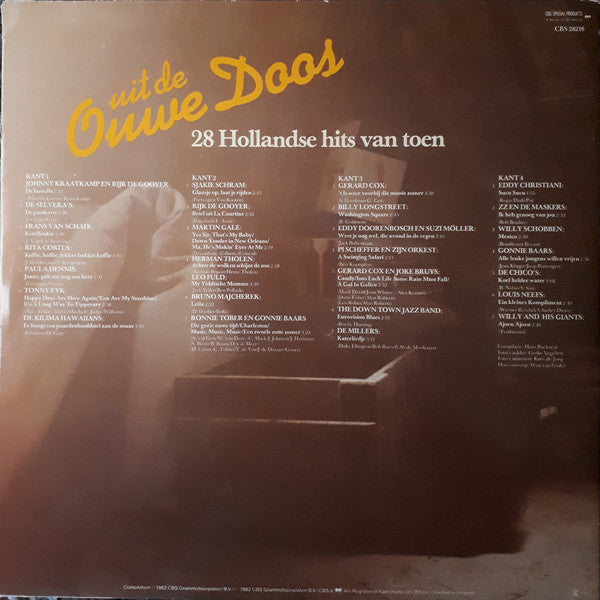 Various - Uit De Ouwe Doos 28 Hollandse Hits Van Toen (LP) 51359 Vinyl LP Dubbel Vinyl Goed / Hoes Goed