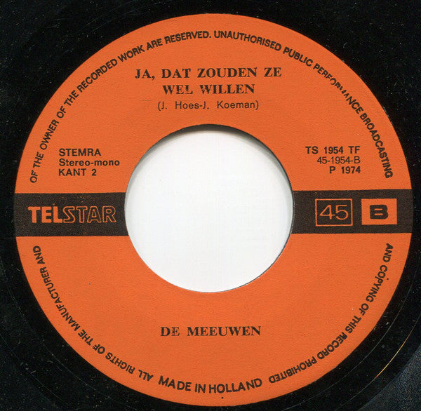 Meeuwen - Op De Kermis 34583 Vinyl Singles Vinyl Goed / Hoes Goed