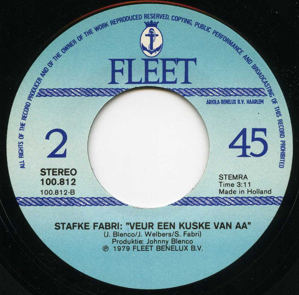 Stafke Fabri - De Vogelemarkt 13051 Vinyl Singles Vinyl Goed / Hoes Goed