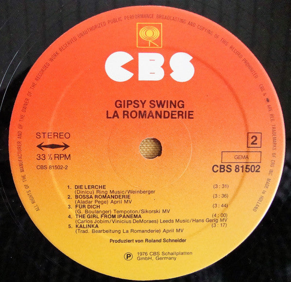 La Romanderie - Gipsy Swing (LP) 46699