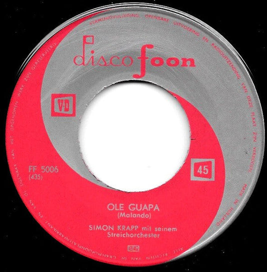 Orchester Simon Krapp - Ole Guapa 40048 Vinyl Singles Vinyl Goed / Hoes Generic