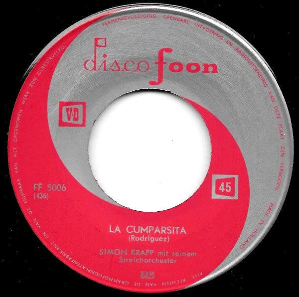 Orchester Simon Krapp - Ole Guapa 40048 Vinyl Singles Vinyl Goed / Hoes Generic
