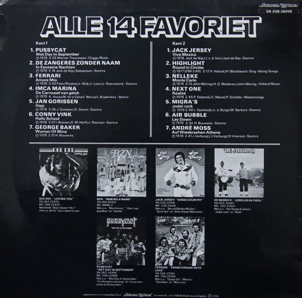 Various - Alle 14 Favoriet (LP) 50250