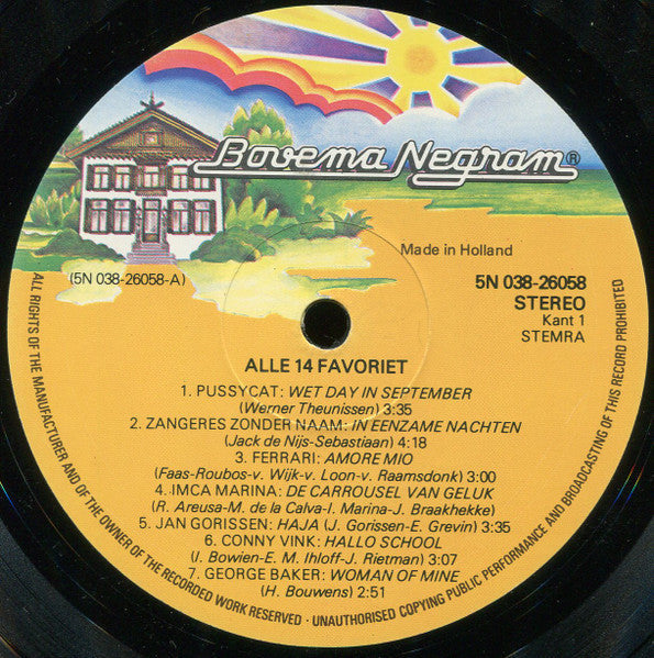 Various - Alle 14 Favoriet (LP) 50250